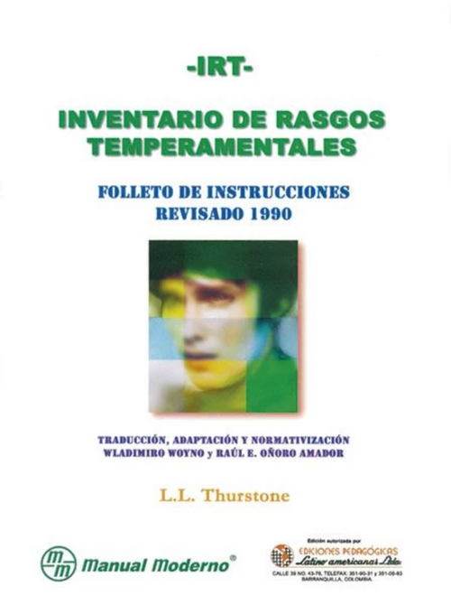 IRT Inventario de rasgos temperamentales/  Thurstone